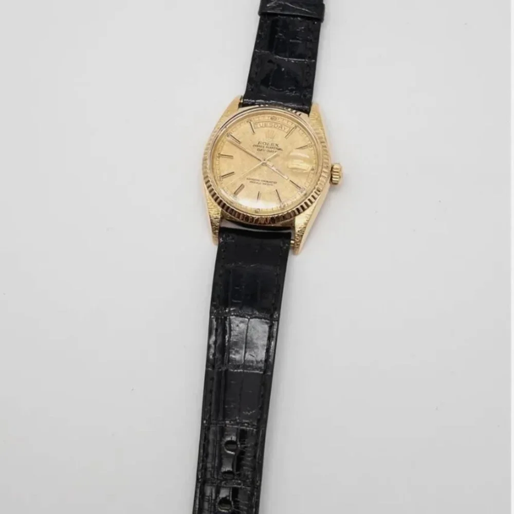 Rolex Mens PRESIDENT 18k Yellow Gold Dial Watch